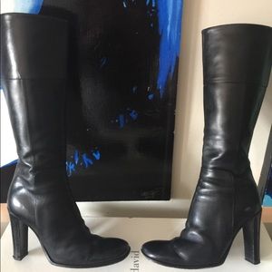 Charles David Black Knee High Boots